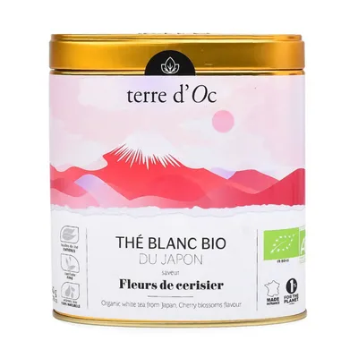 Terre d'Oc - Herbata biała 50 g White Tea Fleurs de cerisier