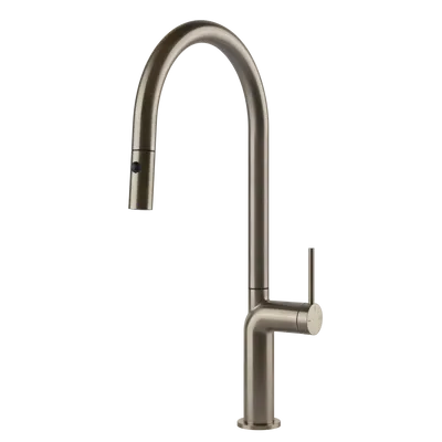 Gessi - Bateria kuchenna Stelo dwufunkcyjna wylewka 60303 Finox (Nikiel szczotkowany)