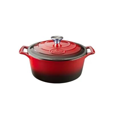 La Cuisine - Garnek żeliwny okrągły 24cm 3.5l Czerwony