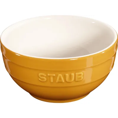 Staub - Miska okrągła Serving 12 cm musztardowy