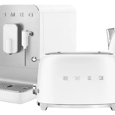 Smeg - Zestaw BCC12WHMEU + TSF01WHMEU + KLF03WHMEU + CJF01WHMEU