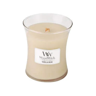 WoodWick - Świeca Średnia Vanilla Bean 100h