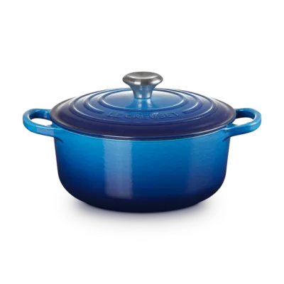 Le Creuset - Okrągła Brytfanna 20 cm SIGNATURE azure