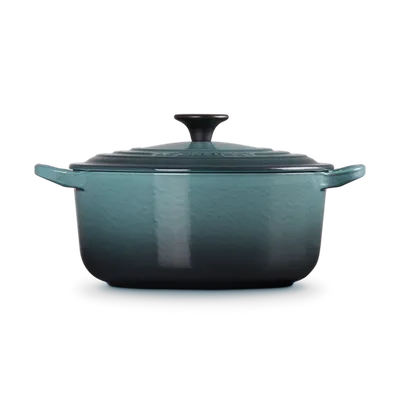 Le Creuset - Klasyczna Okrągła Brytfanna Żeliwo 20 cm ocean