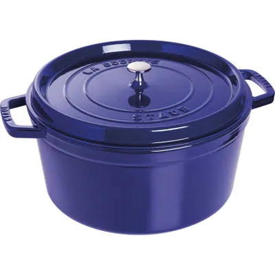 Staub - Garnek żeliwny okrągły La Cocotte 12,6 L Niebieski