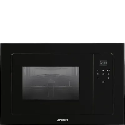 Smeg - Kuchenka mikrofalowa Linea FMI120B3 Czarna