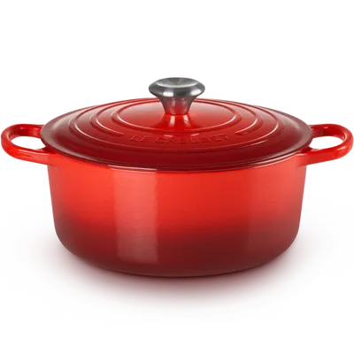 Le Creuset - Okrągła Brytfanna 26 cm SIGNATURE Wiśniowy