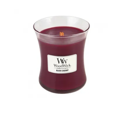 WoodWick - Świeca Średnia Black Cherry 100h