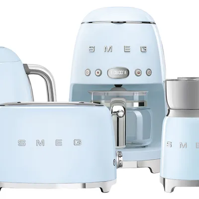 Smeg - Zestaw DCF02PBEU + TSF01PBEU + KLF04PBEU + MFF11PBEU