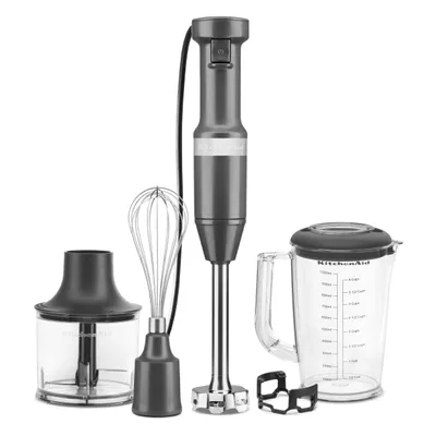 KitchenAid - Blender ręczny z akcesoriami 5KHBV83 Antracyt