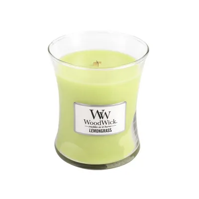 WoodWick - Świeca Średnia Lemongrass 100h