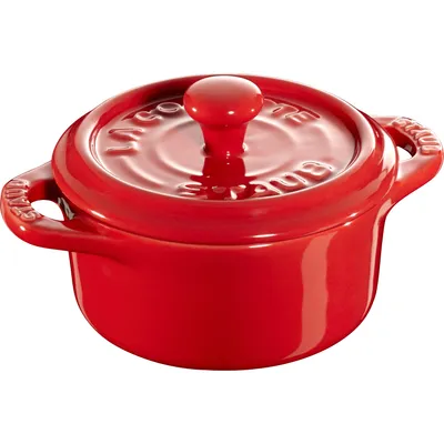 Staub - Mini garnek ceramiczny okrągły La Cocotte 200 ml czerwony