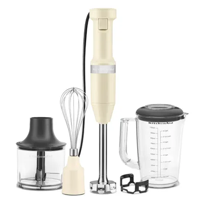 KitchenAid - Blender ręczny z akcesoriami 5KHBV83 Kremowy