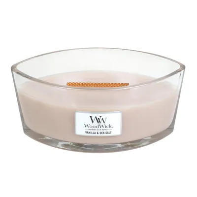 WoodWick - Świeca Hearthwick Flame Vanilla & Sea Salt 60h