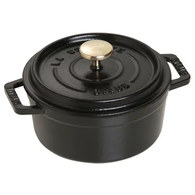 Staub - Mini Garnek żeliwny okrągły La Cocotte 12 cm czarny