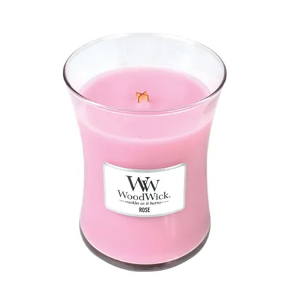 WoodWick - Świeca Średnia Rose 100h