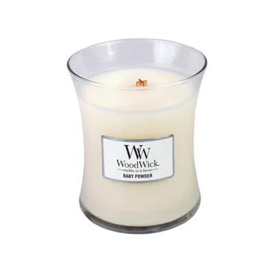 WoodWick - Świeca Średnia Baby Powder 100h