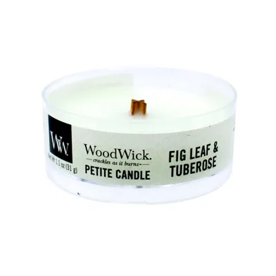 WoodWick - Świeca Petite Fig Leaf & Tuberose 15h