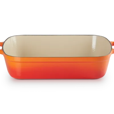 Le Creuset - Brytfanna do zapiekania żeliwo 37 cm płomienny