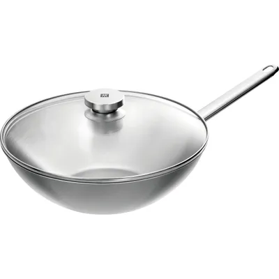 Zwilling - Wok stalowy Plus z pokrywką 30 cm