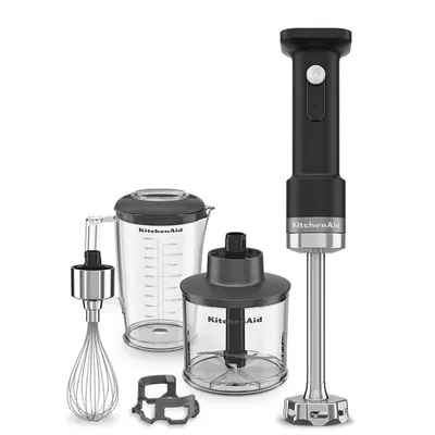 KitchenAid - Blender ręczny bezprzewodowy z akcesoriami GO (bez akumulatora) 5KHBRV05BM