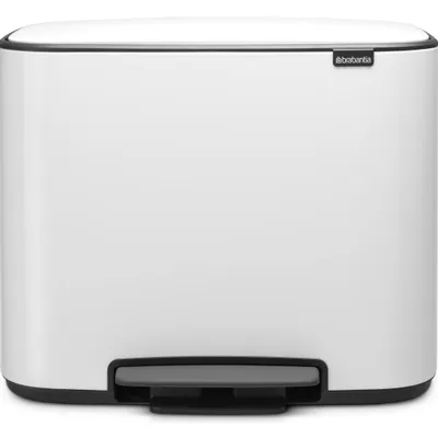 Brabantia - Kosz pedałowy Bo 11 + 23L Biały