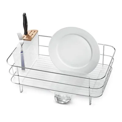 Simplehuman - Ociekacz do naczyń WIRE FRAME SLIM stal ndz