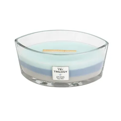 WoodWick - Świeca Hearthwick Trilogy Woven Comforts 60h