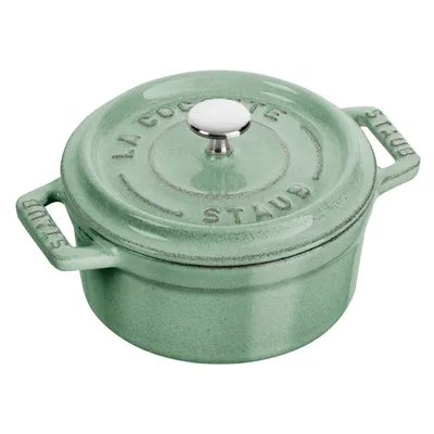 Staub - Mini garnek żeliwny okrągły La Cocotte 250 ml Miętowy