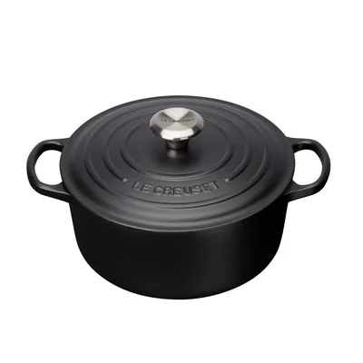 Le Creuset- Okrągła Brytfanna 22cm SIGNATURE czarna