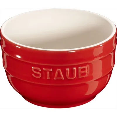 Staub - Mini ramekin okrągły Xs - Minis 2 szt. 200 ml czerwony