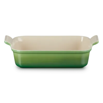 Le Creuset - Prostokątna forma do zapiekania kamionka 26 cm bamboo green