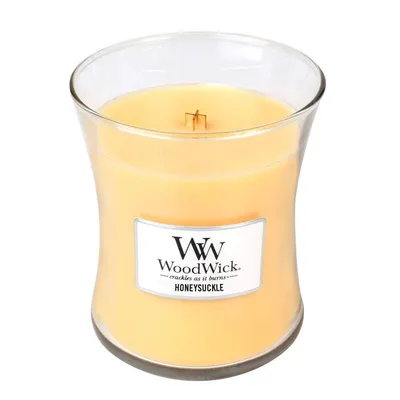 WoodWick - Świeca Średnia Honeysuckle 100h