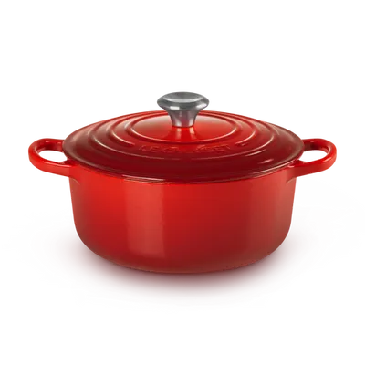 Le Creuset - Okrągła Brytfanna 20 cm SIGNATURE Wiśniowy