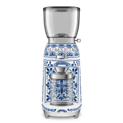 Smeg x Dolce&Gabbana - Młynek do kawy 50's Retro Style CGF01DGBEU Blu Mediterraneo