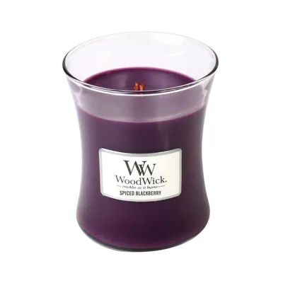 WoodWick - Świeca Średnia Spiced Blackberry 100h