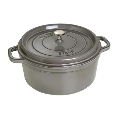 Staub - Garnek żeliwny okrągły La Cocotte 6,7 L Grafitowy