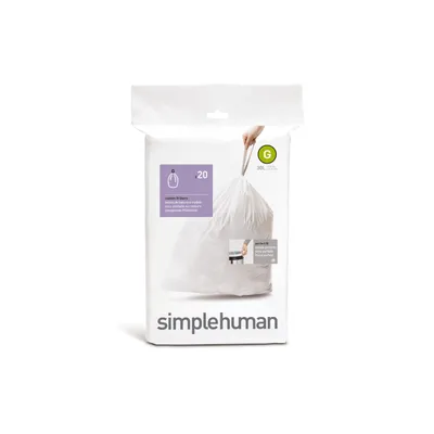 Simplehuman - Worki na śmieci 20 szt. - rozm. G 30L