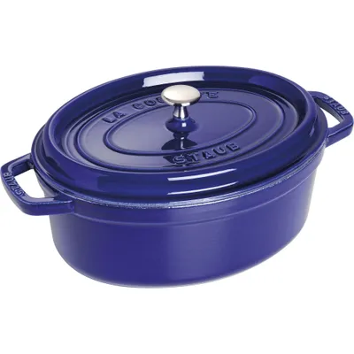 Staub - Garnek żeliwny owalny La Cocotte 4,2 L Niebieski