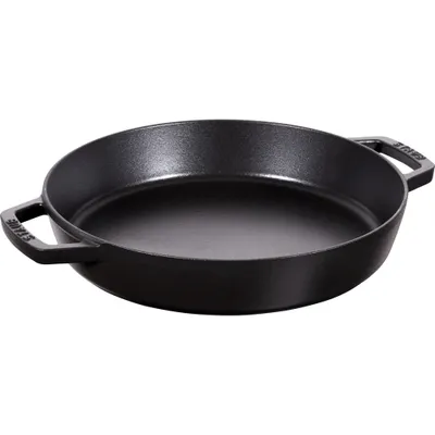 Staub - Patelnia żeliwna sauté Chistera 34 cm czarny