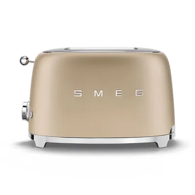 Smeg - Toster na 2 kromki 50's Retro Style TSF01CHMEU Matowy szampan