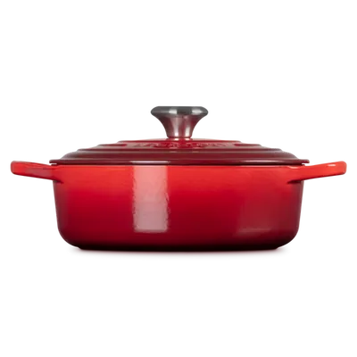 Le Creuset - okrągły garnek Gourmet żeliwo 24 cm wiśniowy