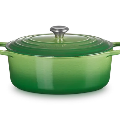 Le Creuset - Owalna Brytfanna 31 cm SIGNATURE Bamboo Green