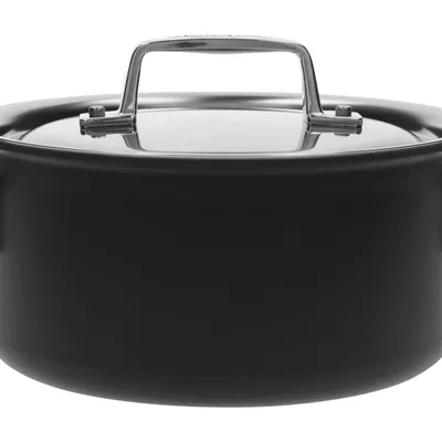 Demeyere - Garnek niski z pokrywką Black 5 2,2 L