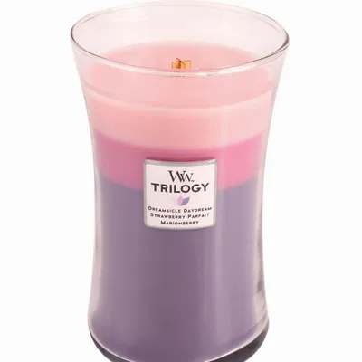 WoodWick - Świeca Trilogy Duża Wild Berry Smoothie 120h