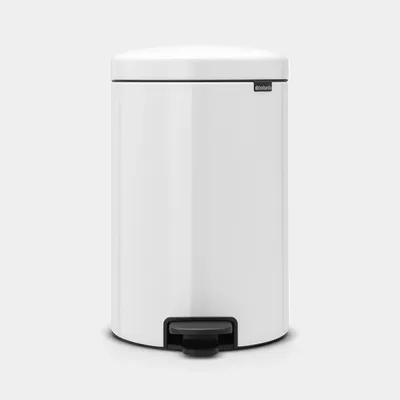 Brabantia - Kosz pedałowy NewIcon (metalowe wiadro) 20L Biały