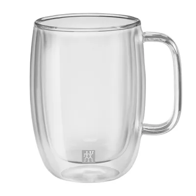 Zwilling - Zestaw 2 szklanek do latte z uchwytem Sorrento 450 ml