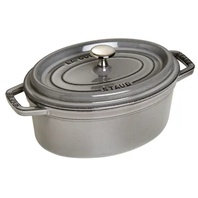 Staub - Garnek żeliwny owalny La Cocotte 2,35 L Grafitowy