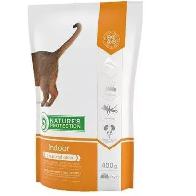 Nature’s Protection Indoor Poultry Adult Cat 400g