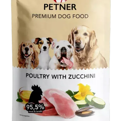 PETNER Premium Dog Food Z Drobiem I Cukinią 500g